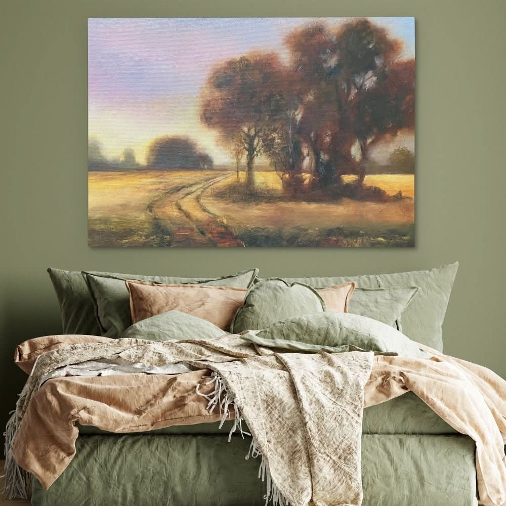 Gold Splendor - Contemporary Wall Art in Black Frame