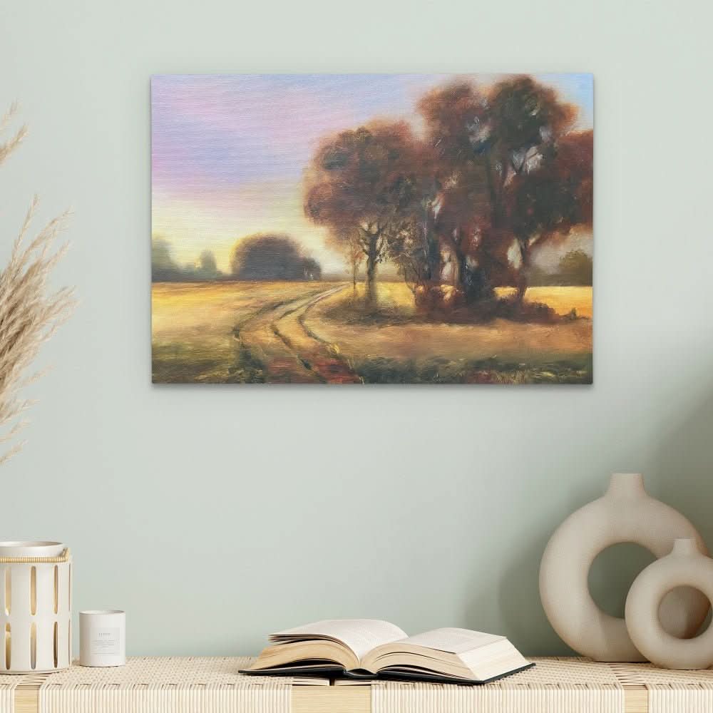 Gold Splendor - Denise Cousineau Wall Art in Black Frame