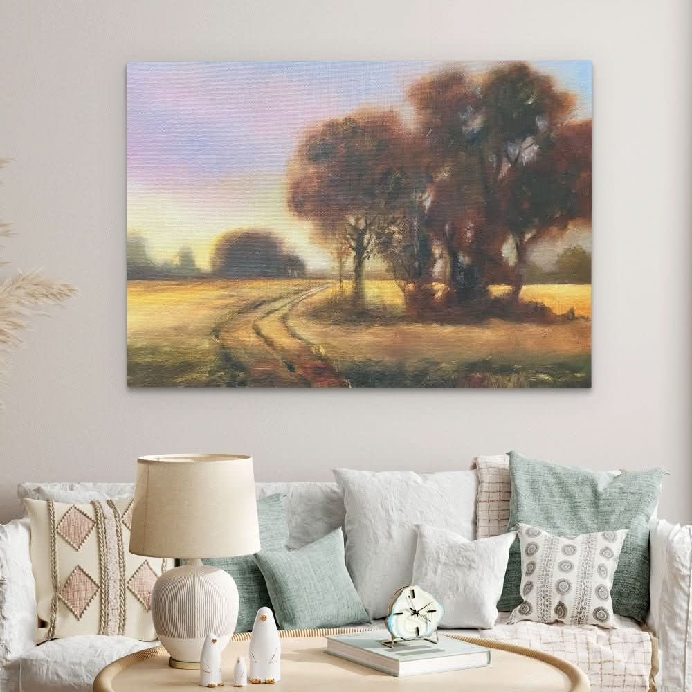 Gold Splendor - Contemporary Earth Tones Canvas Wall Art
