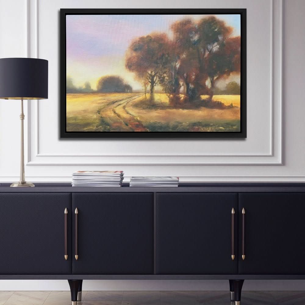 Gold Splendor - Earth Tones Denise Cousineau Canvas Print