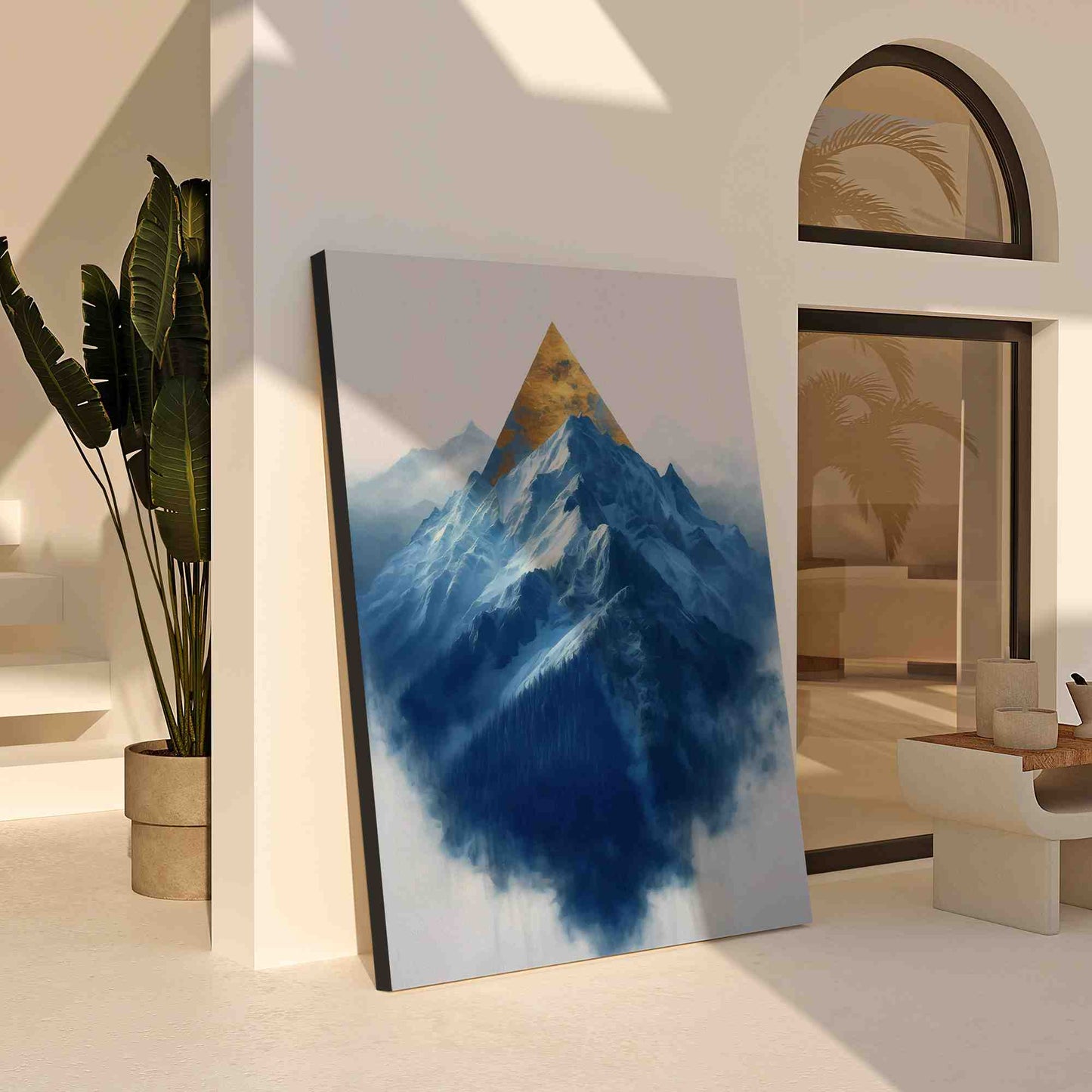 Gold Spring Mountain - Blue Wall Art