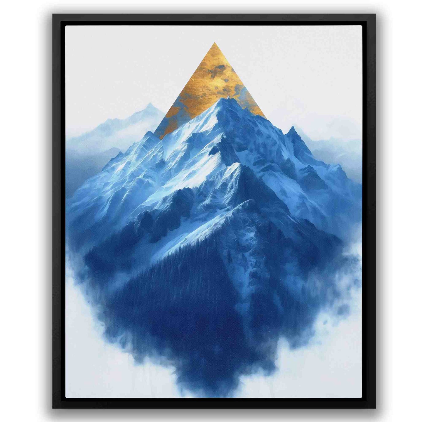 Gold Spring Mountain - Blue Nature Canvas Print