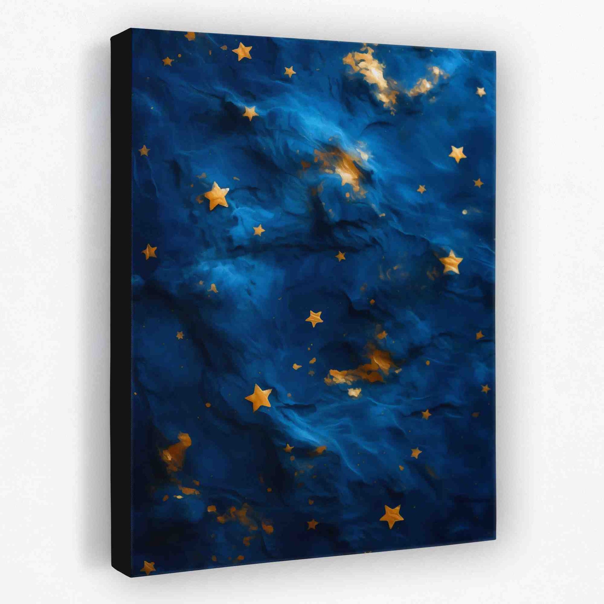 Gold Stars - Celestial Canvas Wall Art