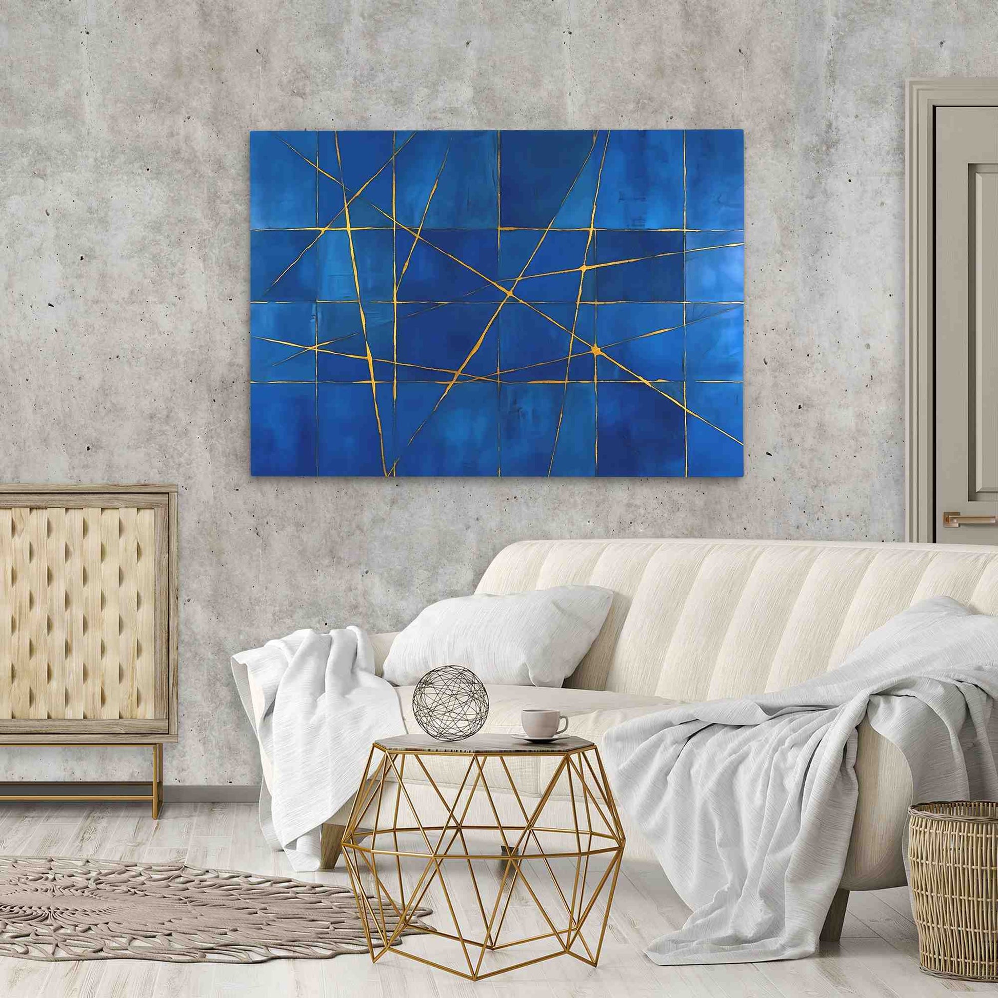 Gold Strands - Horizontal Art