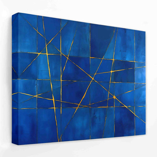 Gold Strands - Horizontal Canvas Wall Art