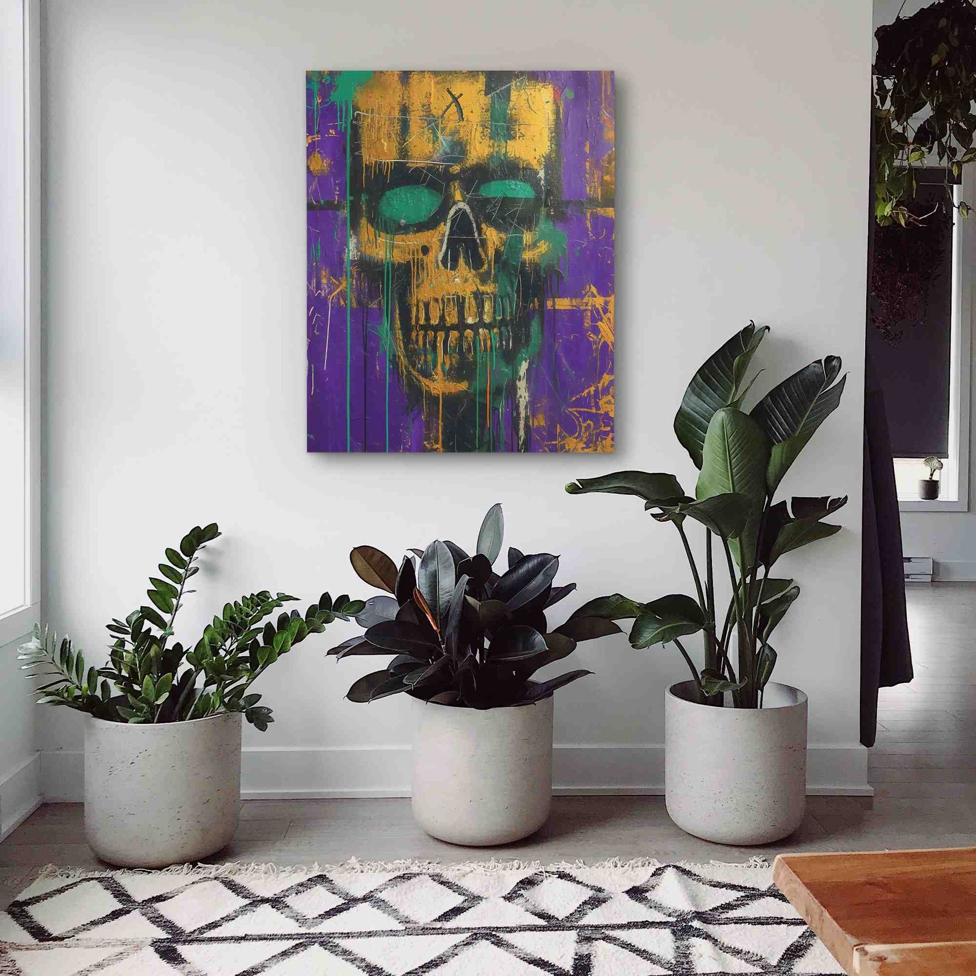Gold Zombie - Wall Art in Black Frame