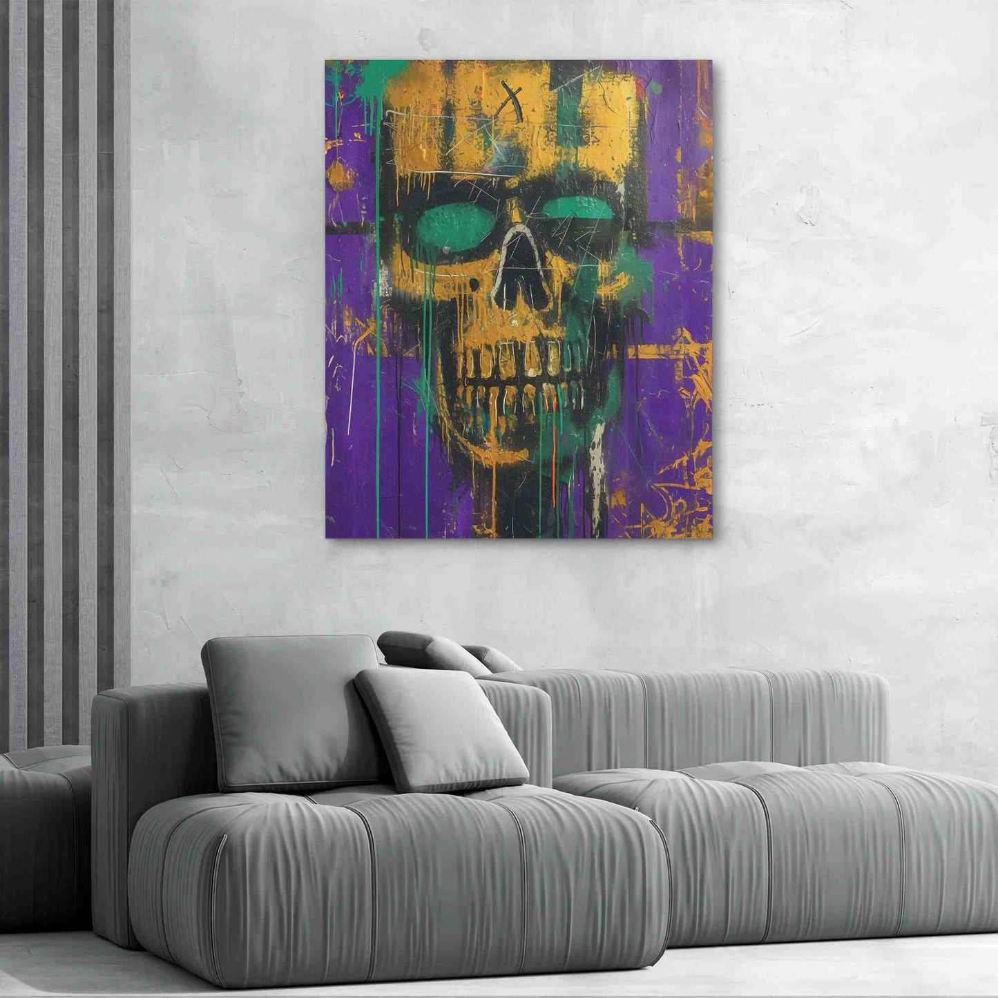 Gold Zombie - Large Canvas Print