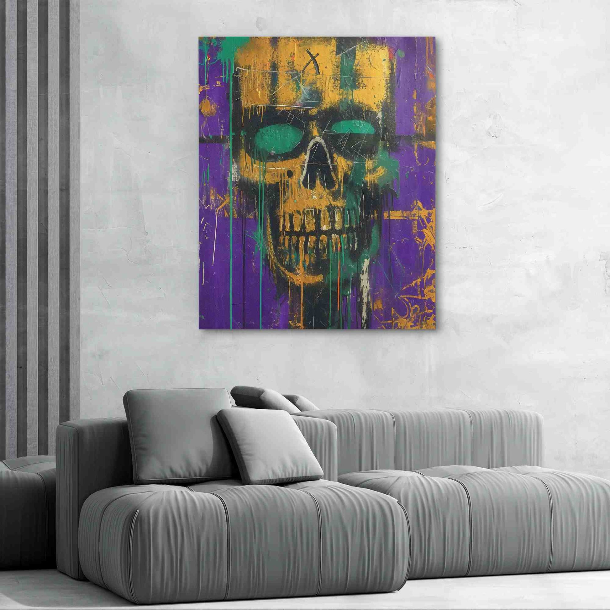 Gold Zombie - Large Canvas Print
