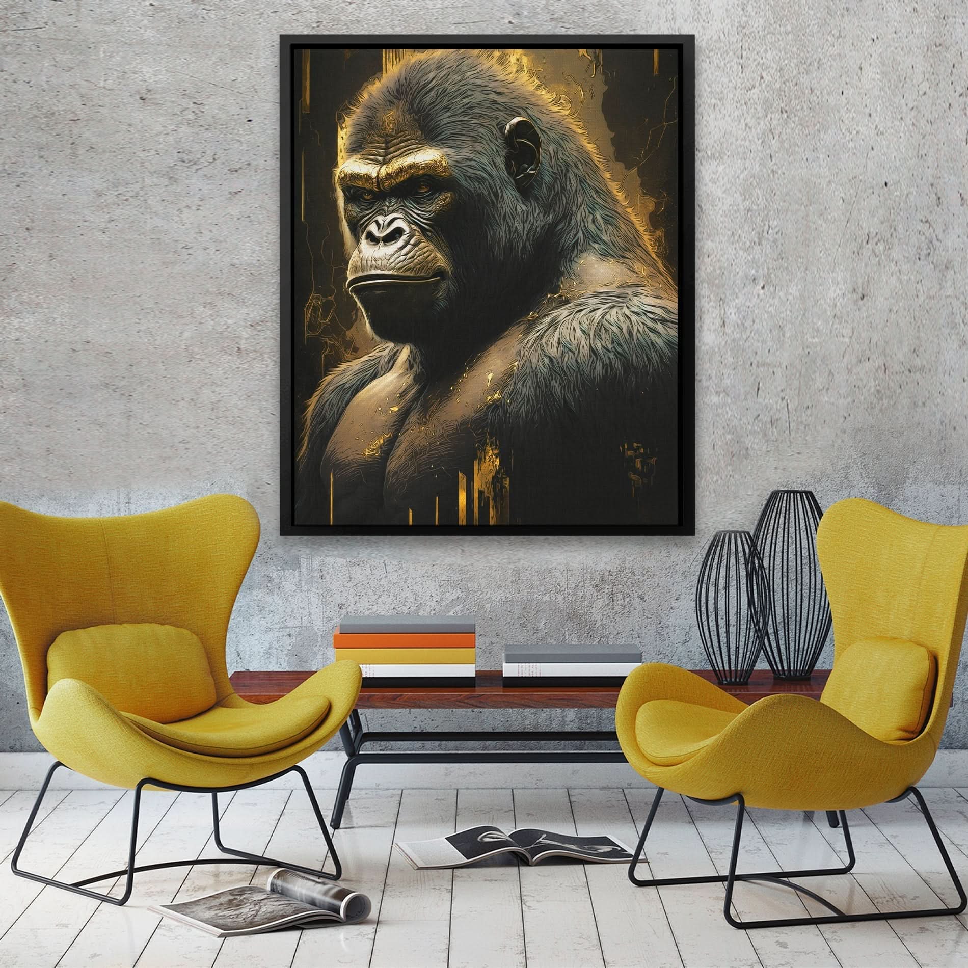 Golden Ape - Wall Art Print