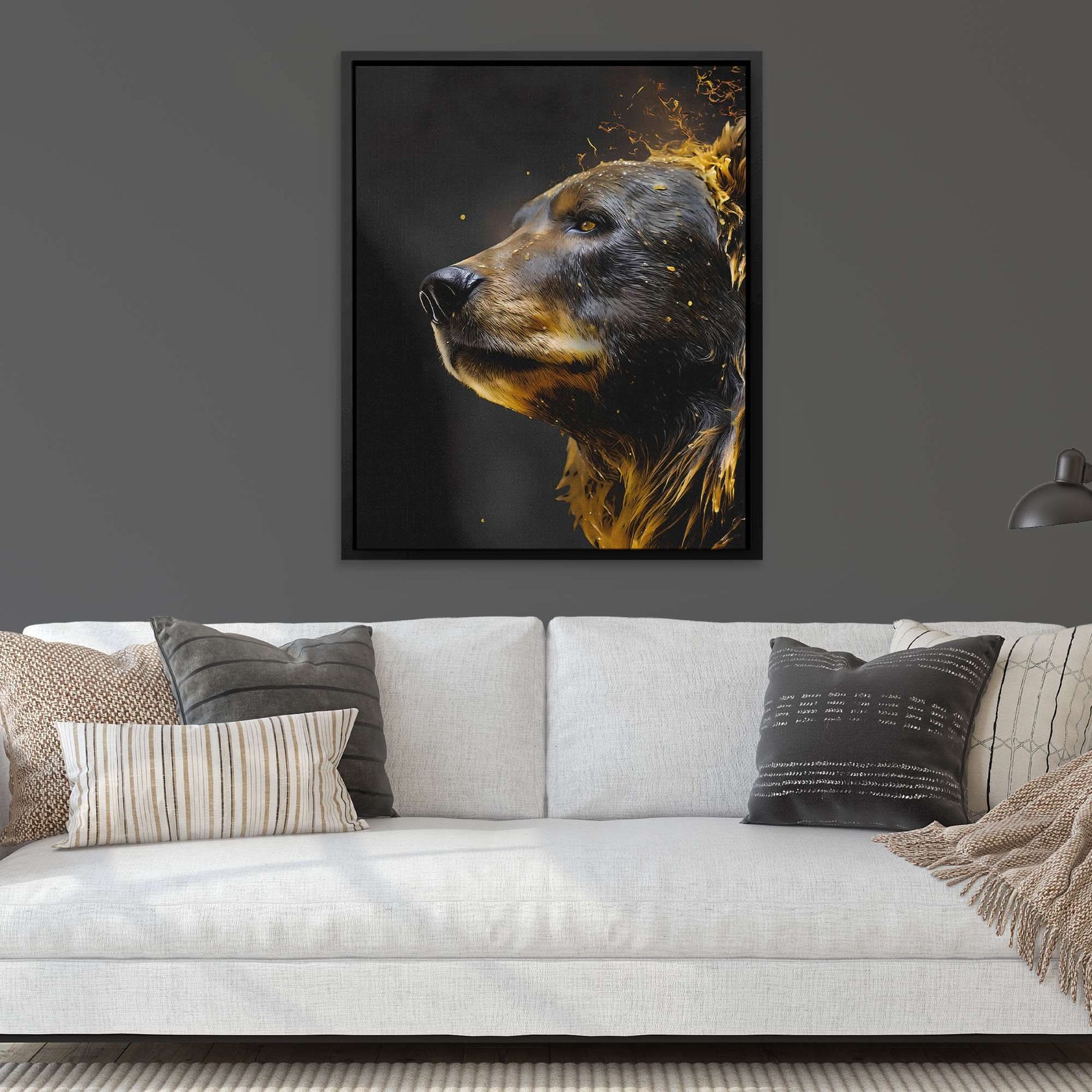 Golden Bear - Large Canvas Print