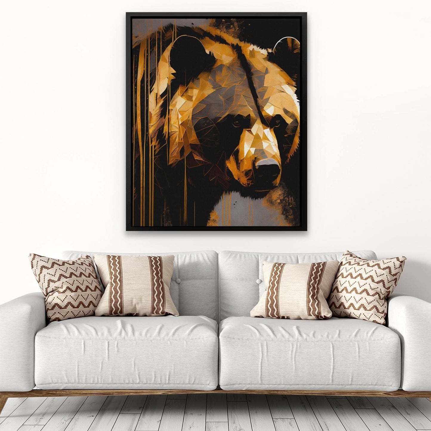 Golden Bear Gazing - Animals Art