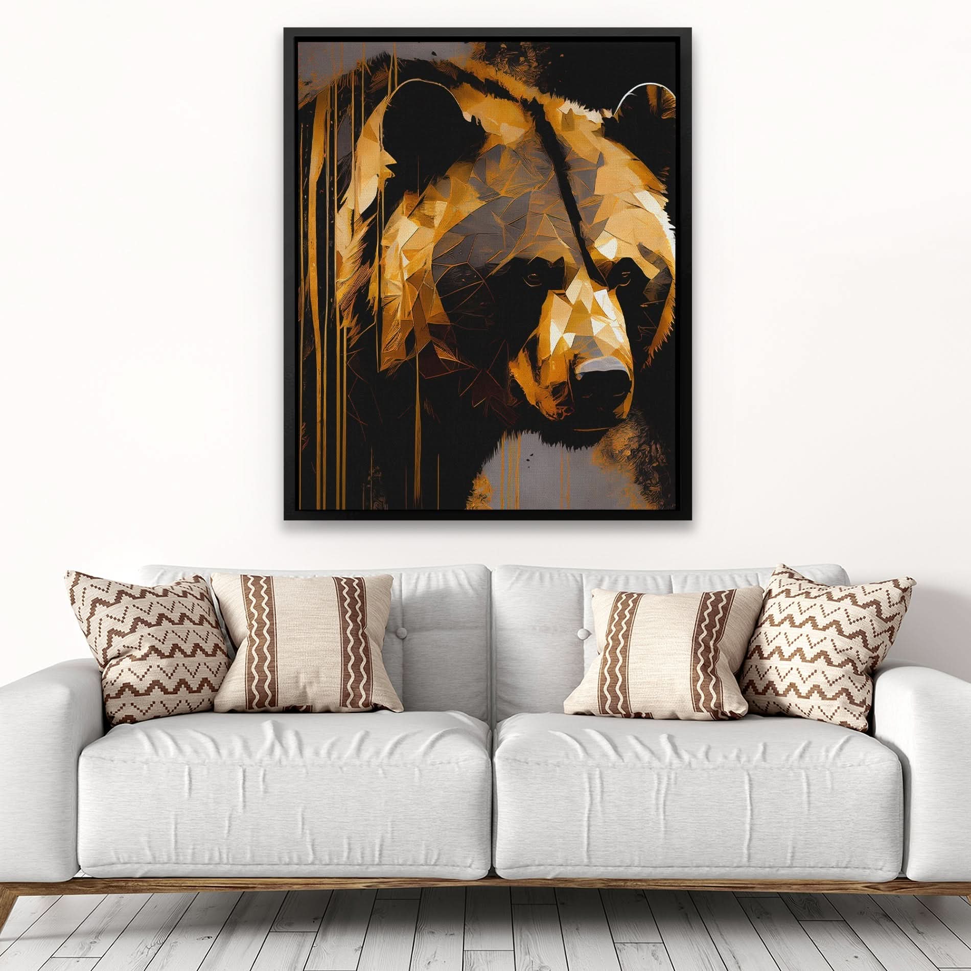 Golden Bear Gazing - Animals Art