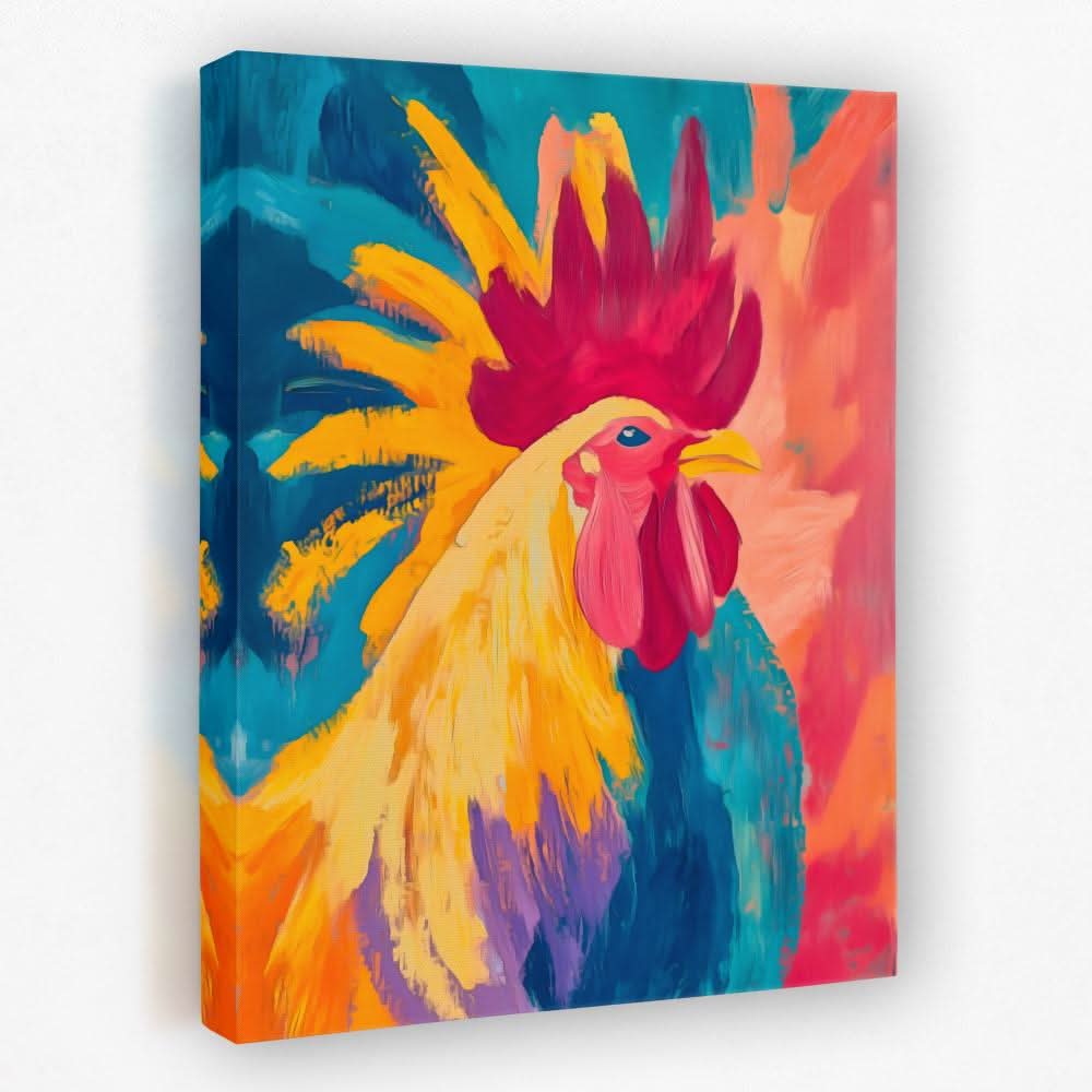 Golden Crest - Bird Canvas Wall Art