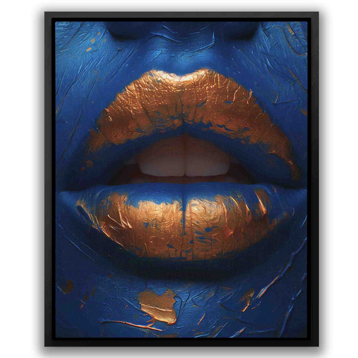 Golden Elixir - Blue Female Canvas Print