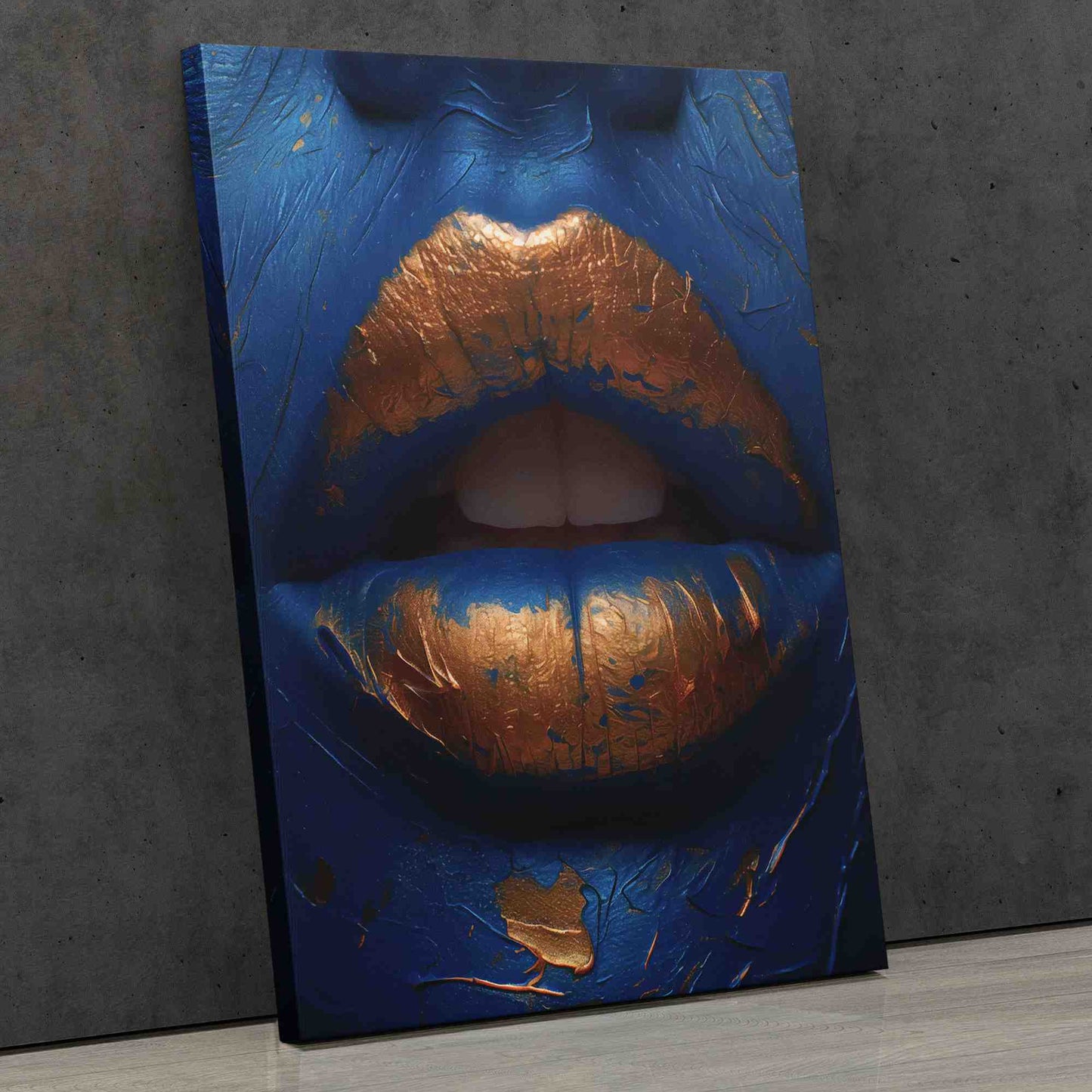 Golden Elixir - Blue Wall Art
