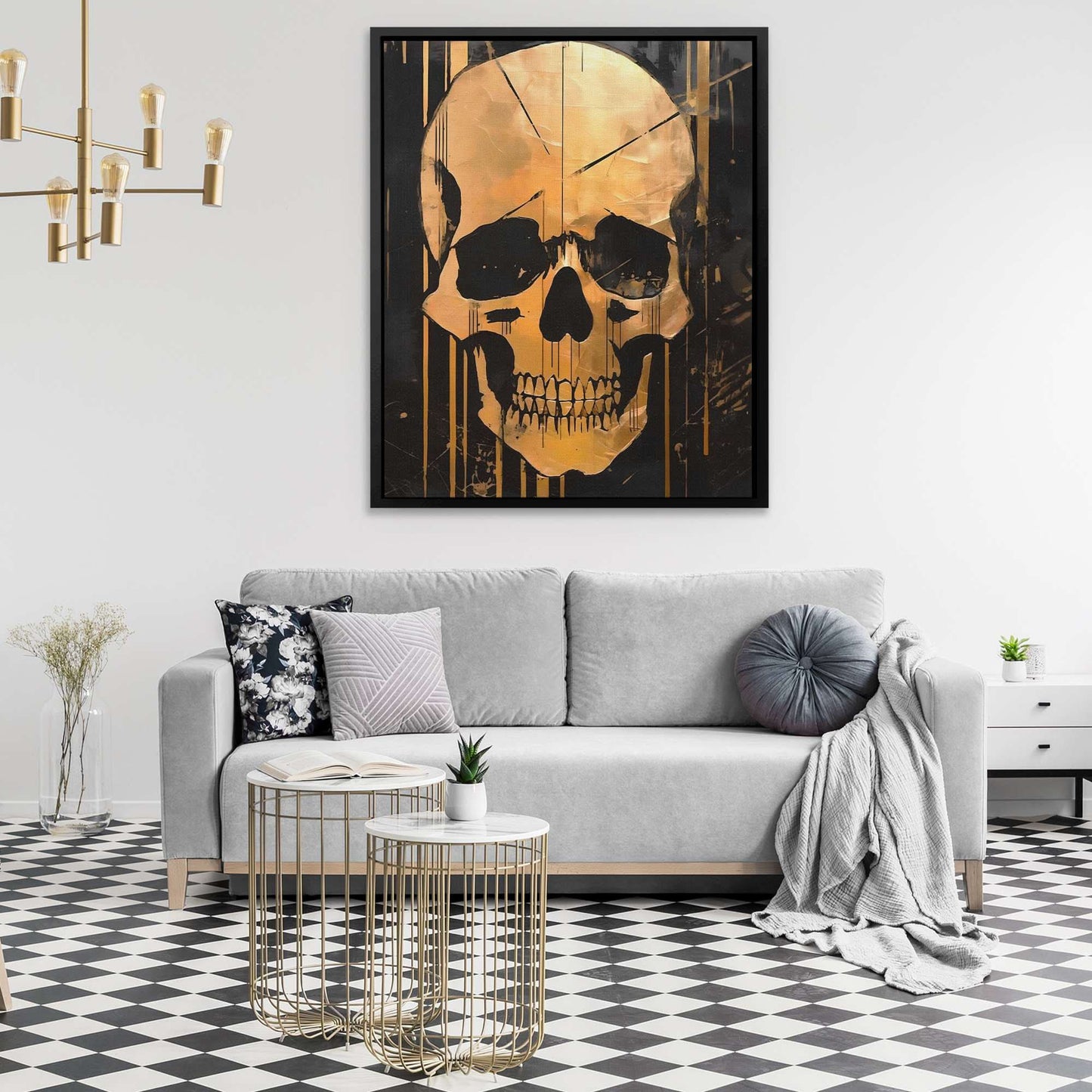 Golden Eternity - Black Wall Art