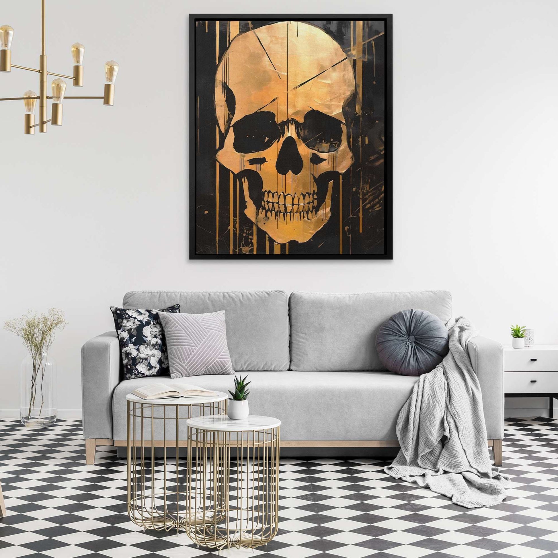 Golden Eternity - Black Wall Art