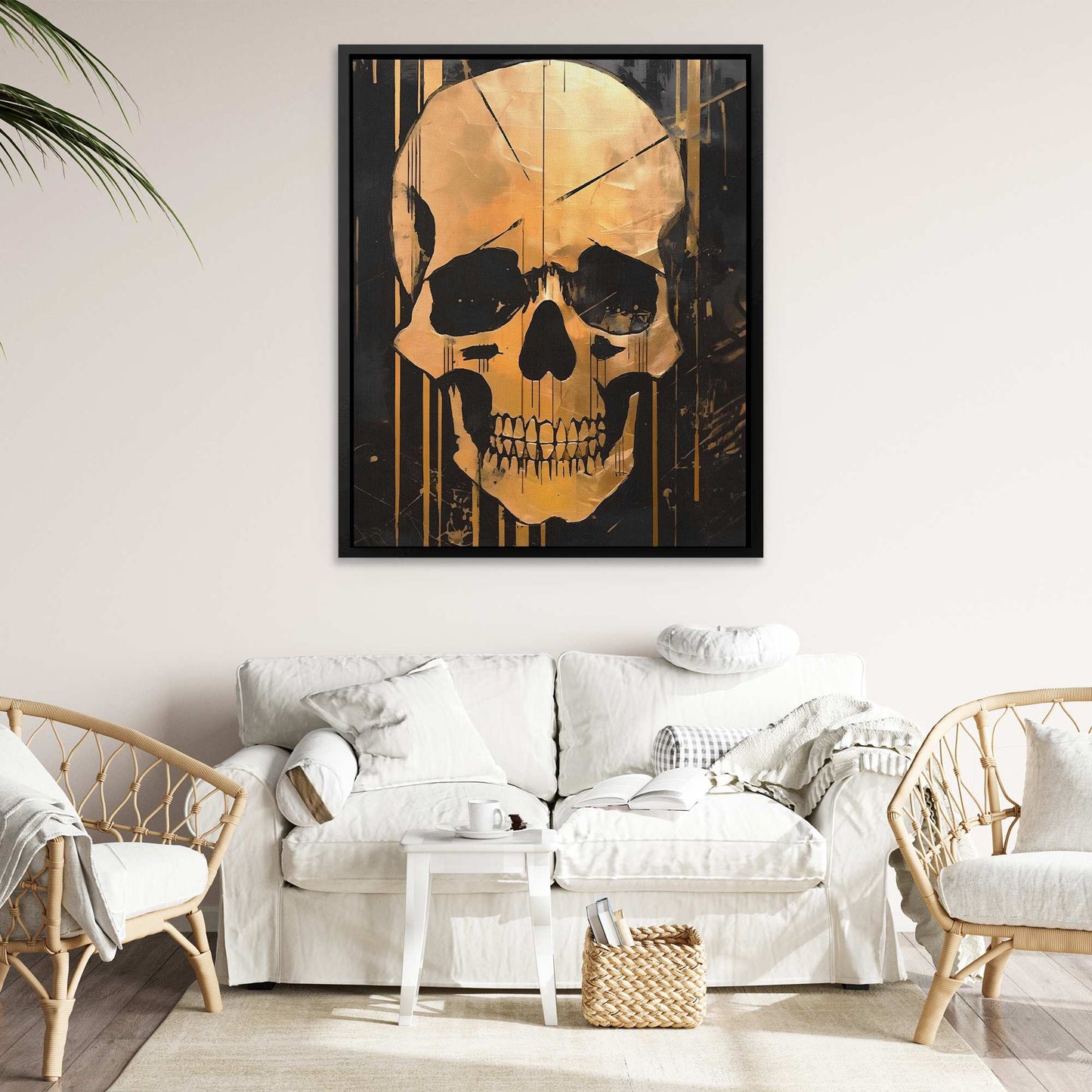 Golden Eternity - Large Gothic Canvas Print