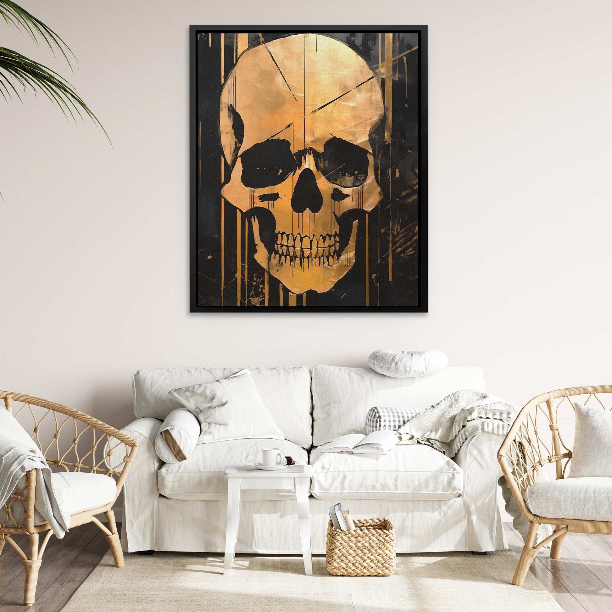 Golden Eternity - Large Gothic Canvas Print
