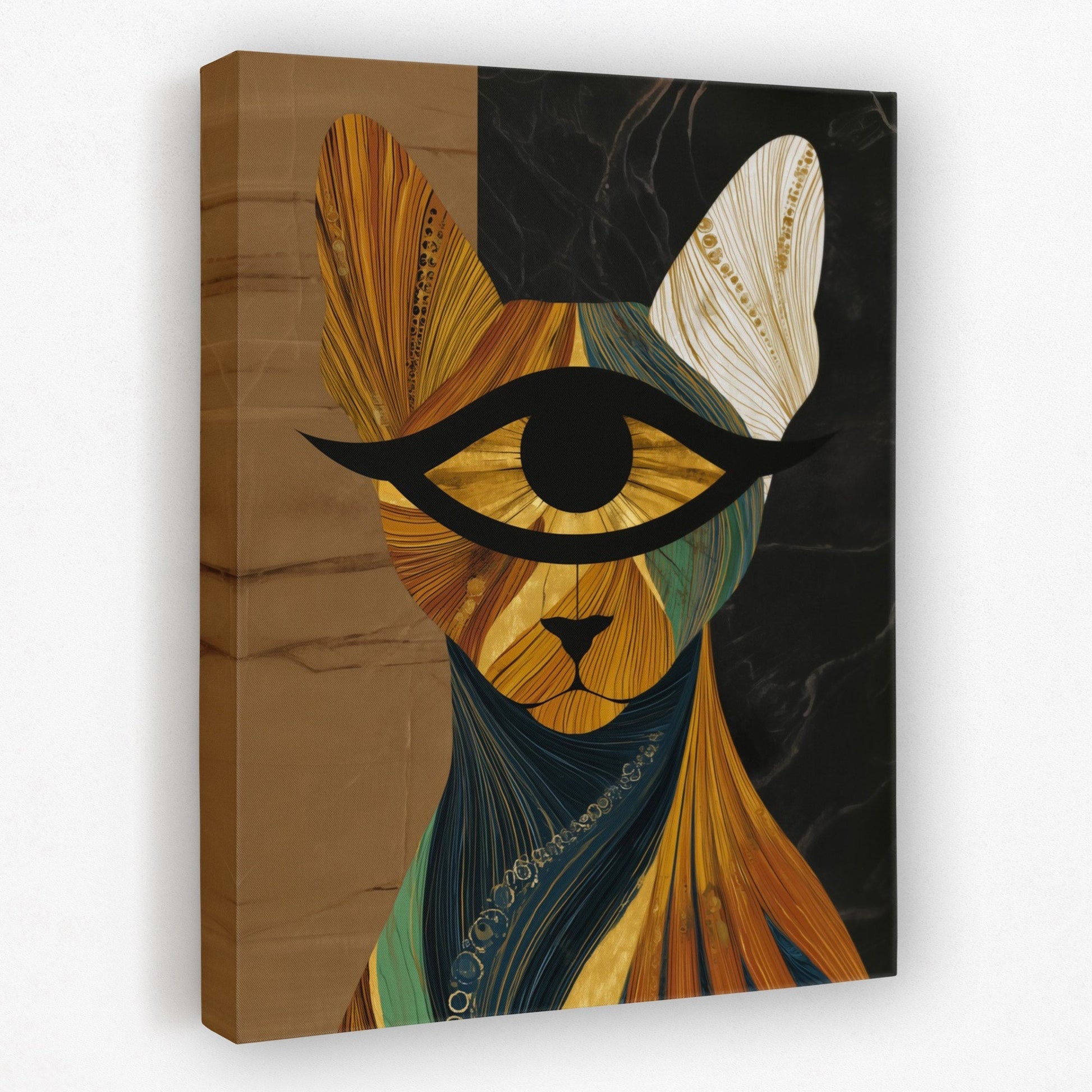 Golden Eye Cat - Luxury Wall Art