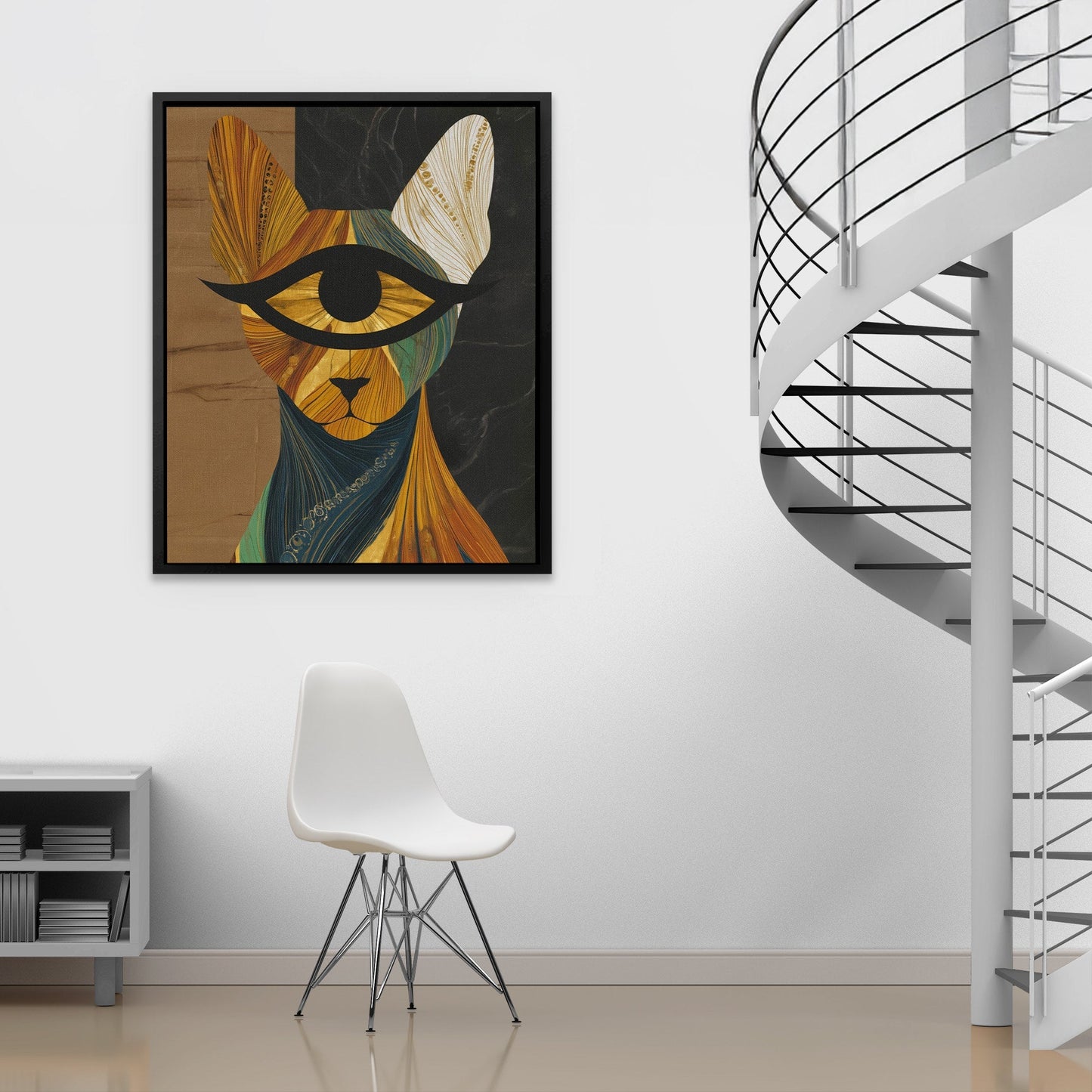 Golden Eye Cat - Luxury Wall Art