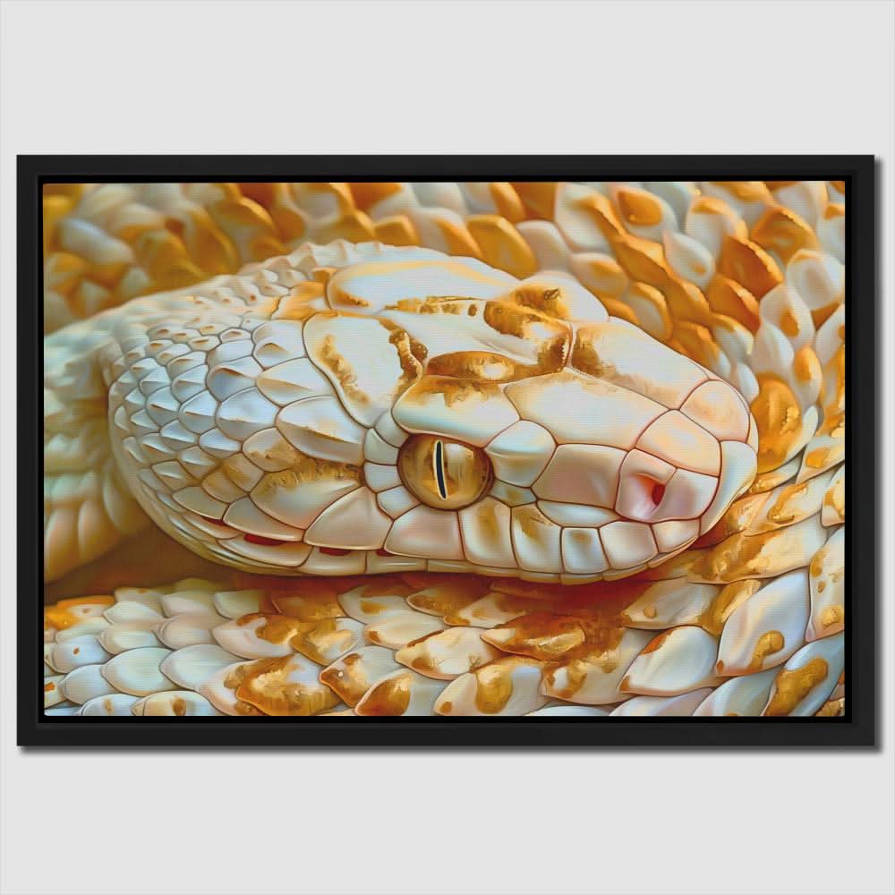 Golden Eyed Snake - Albino Art