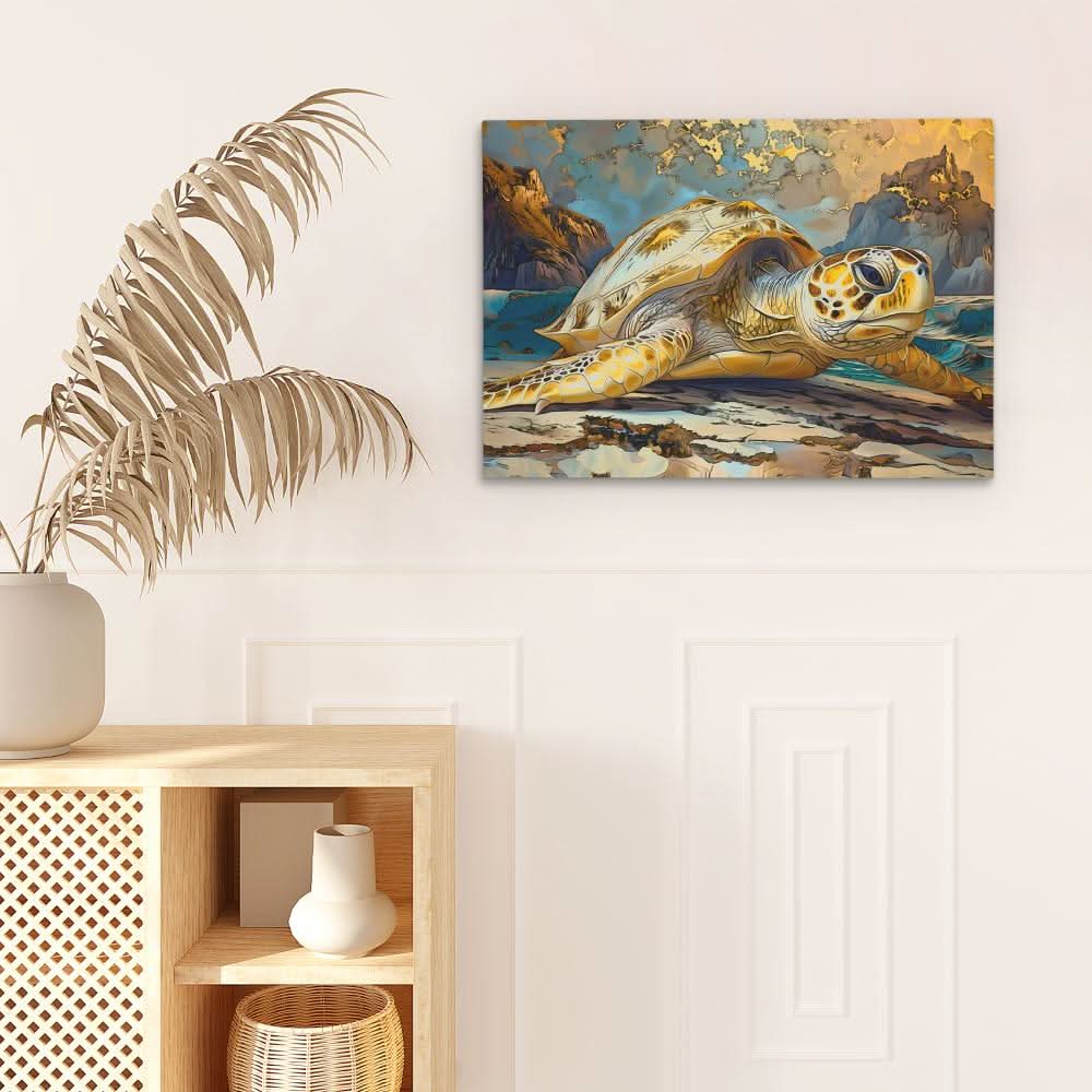 Golden Glow - Brown Wall Art