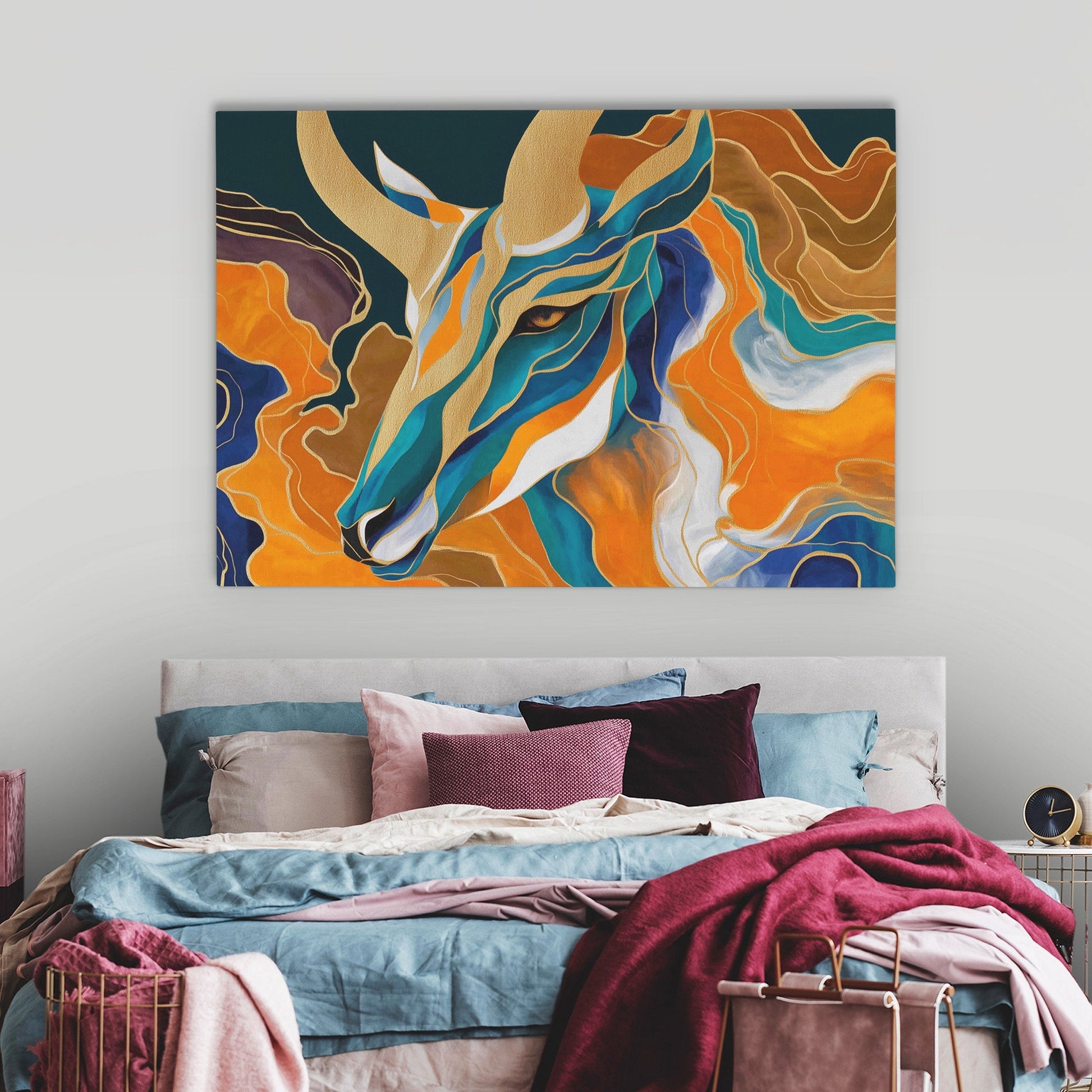 Golden Goat - Luxury Wall Art