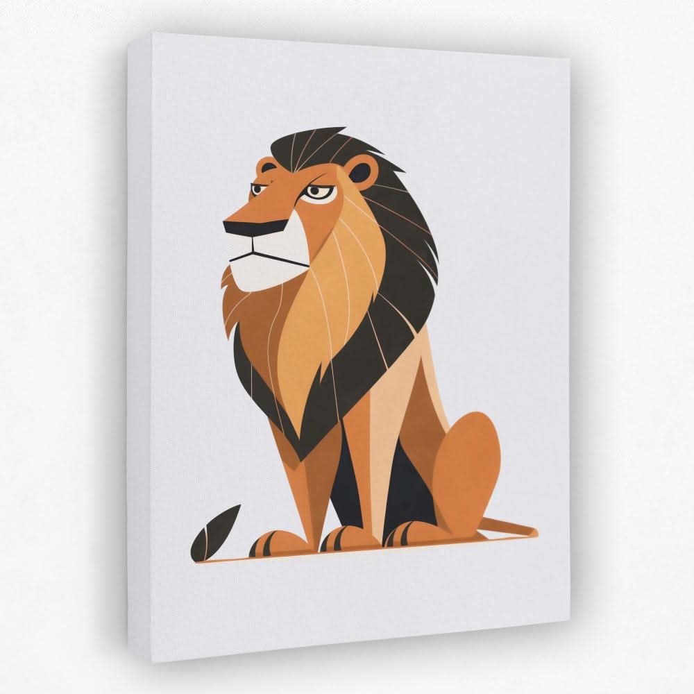 Golden Grace - Big Cat Canvas Wall Art