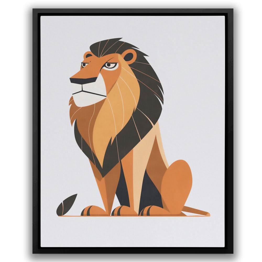 Golden Grace - Big Cat Art for Bedroom