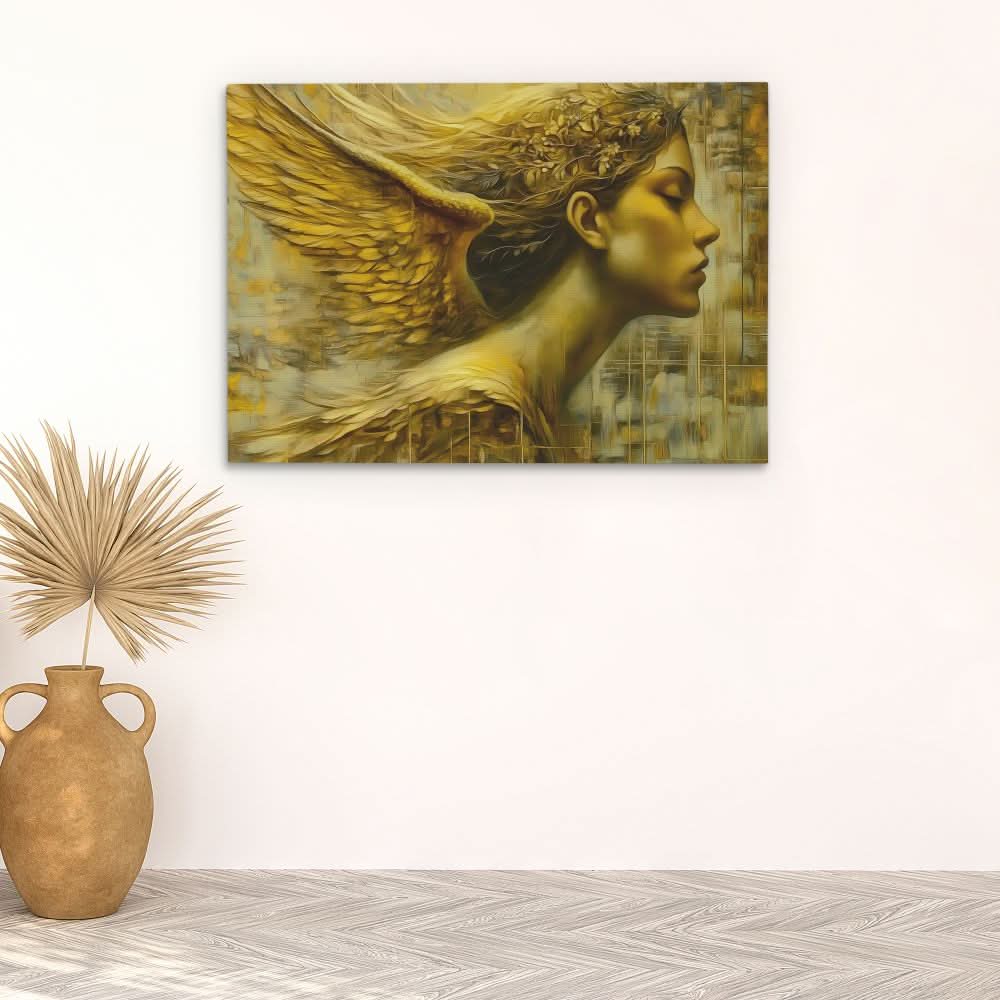 Golden Halo Angel - Angel Art