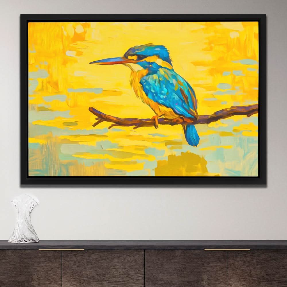 Golden Kingfisher - Large Canvas Print