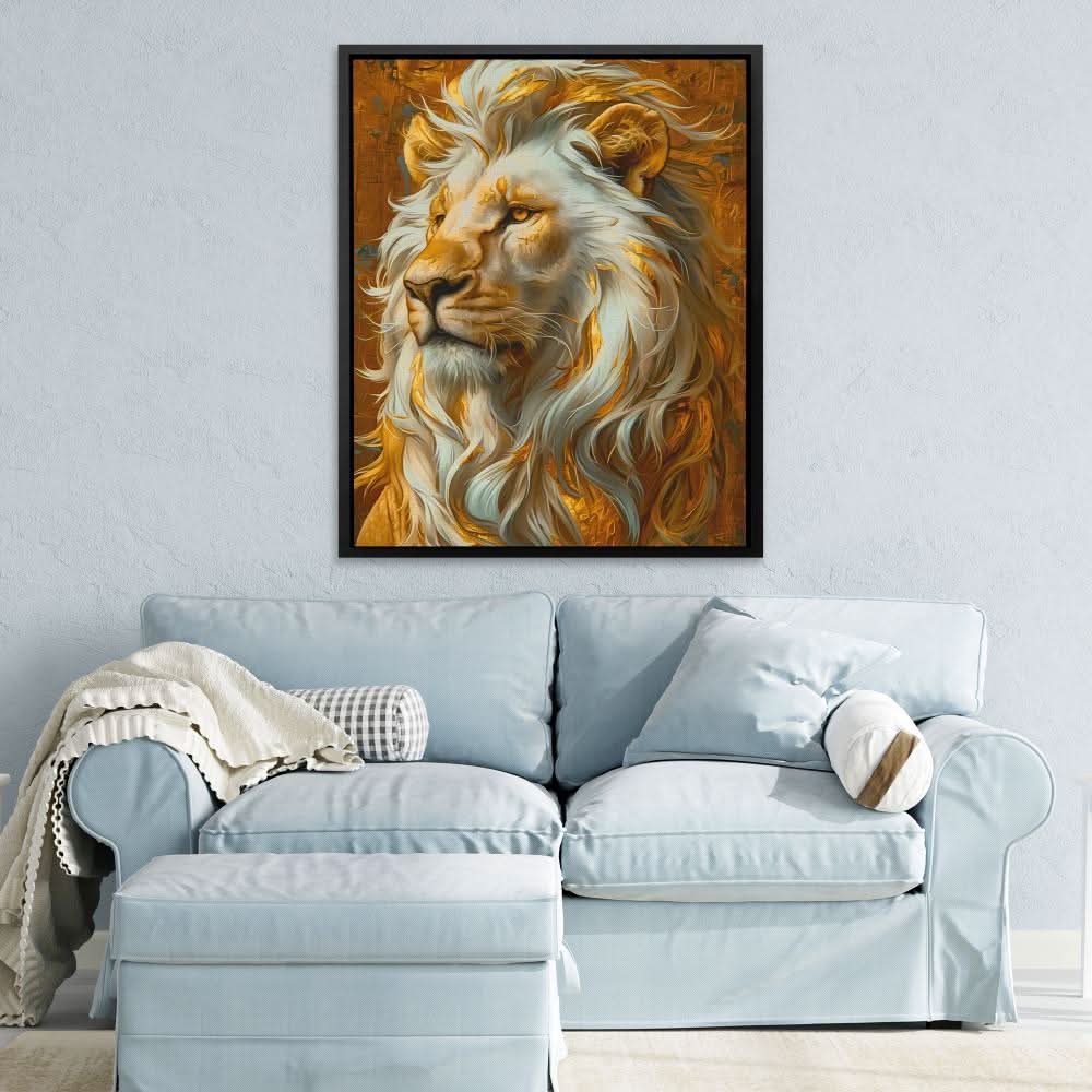 Golden Mane - Large Maximalist Canvas Print
