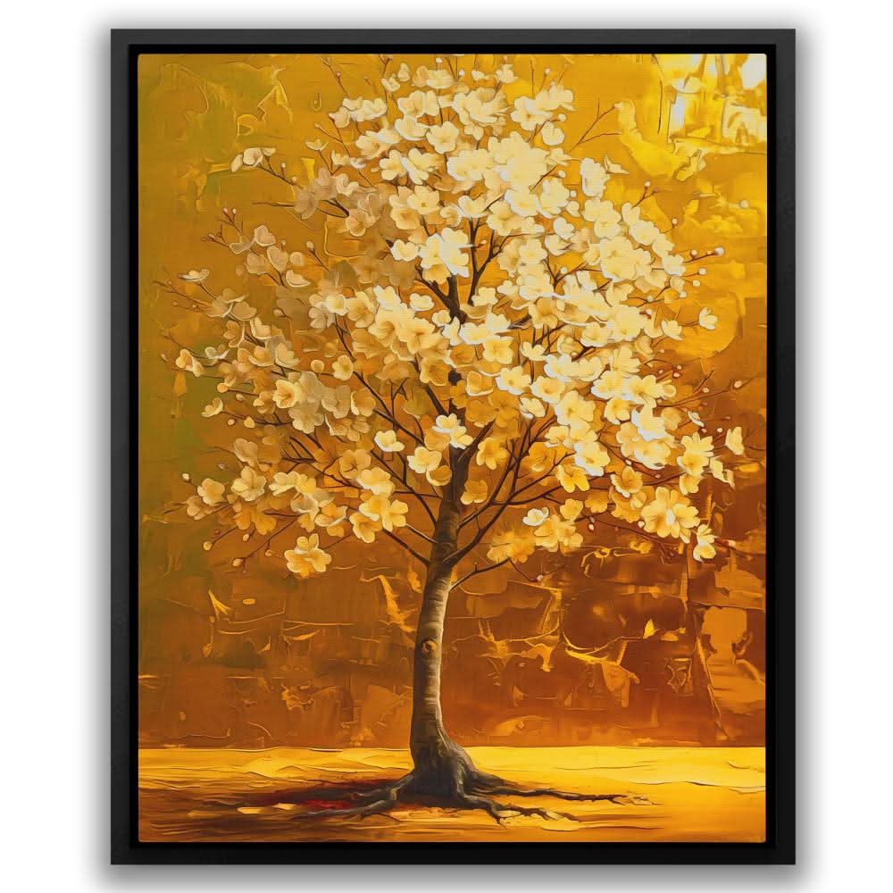 Golden Myth - Wall Art in Black Frame
