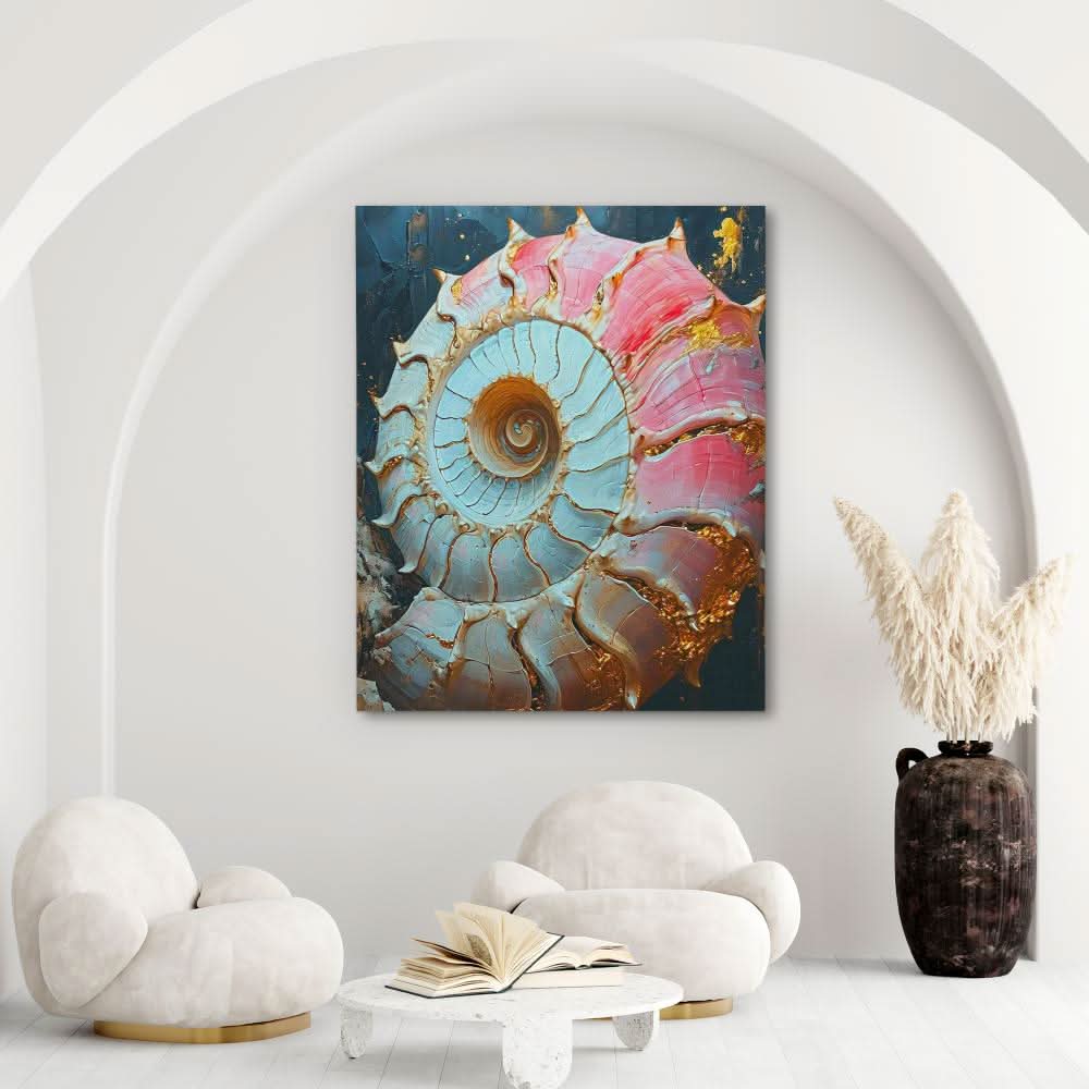 Golden Ratio - Pink Canvas Wall Art