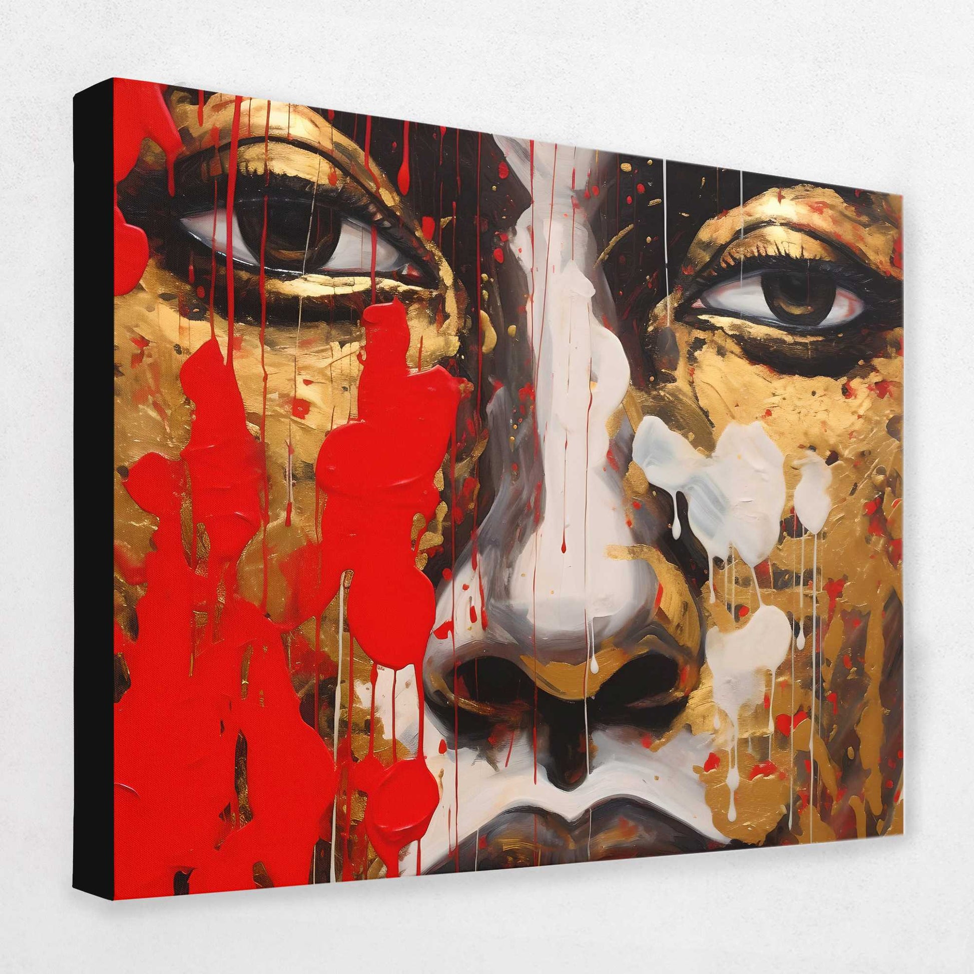 Golden Reverie - Portrait Canvas Wall Art