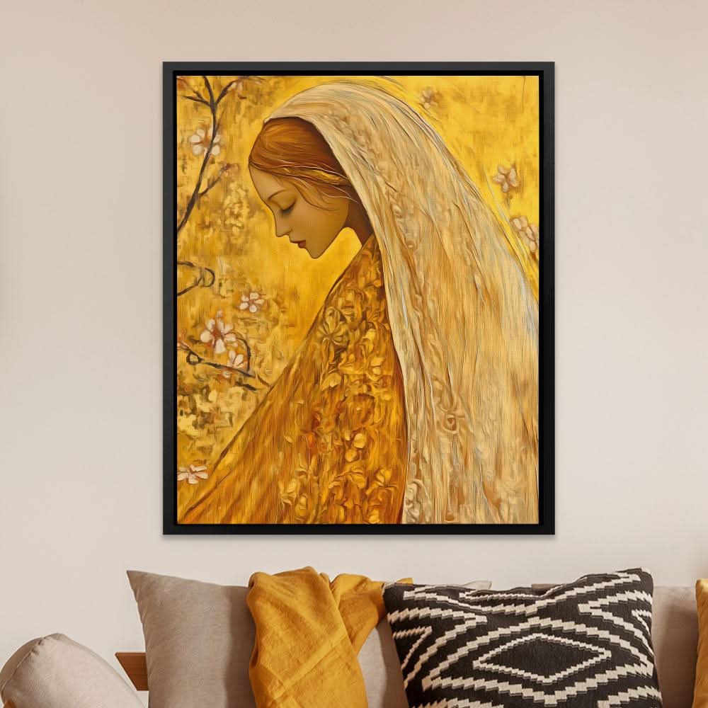 Golden Reverie - Large Figurative Canvas Print