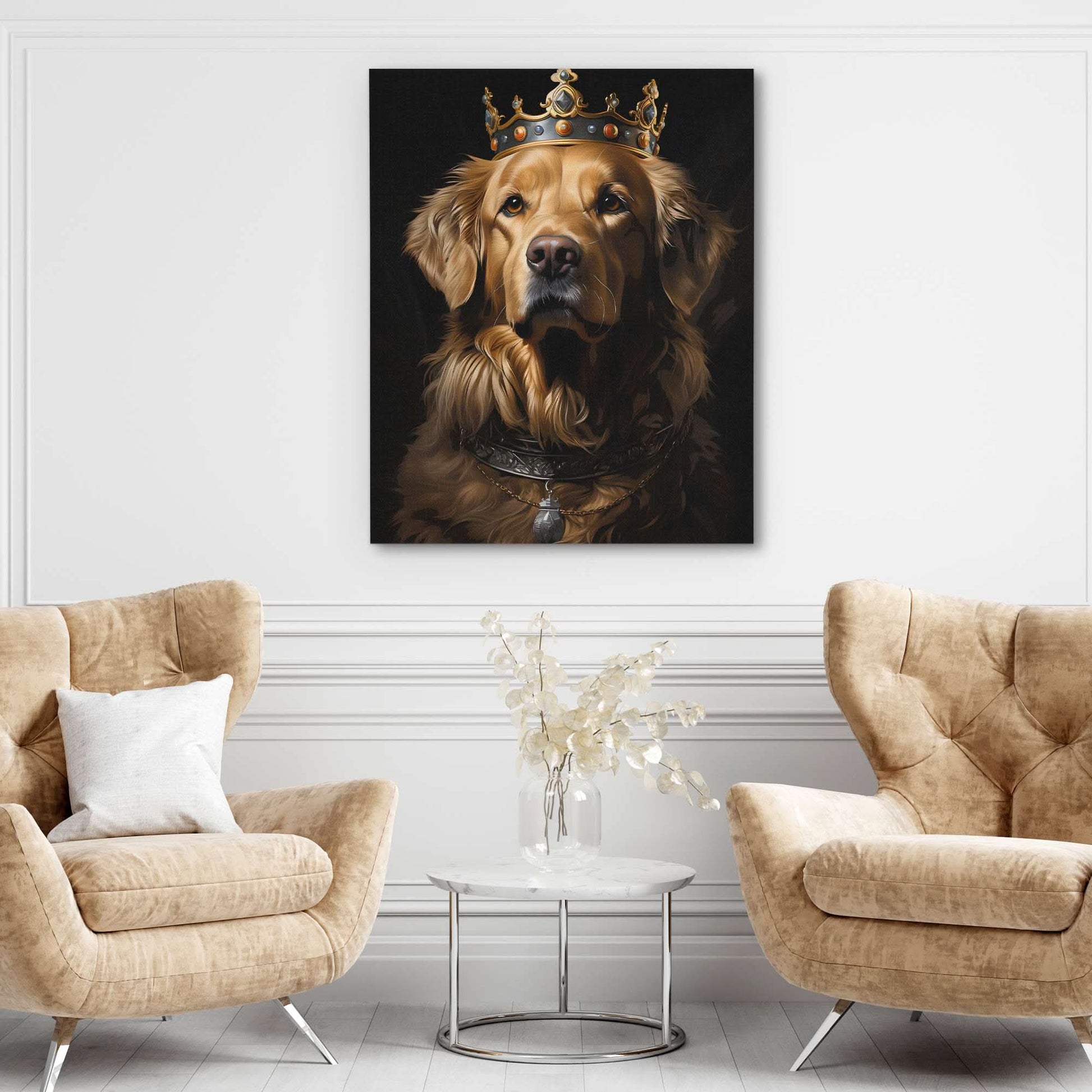 Golden Royalty - Dog Art