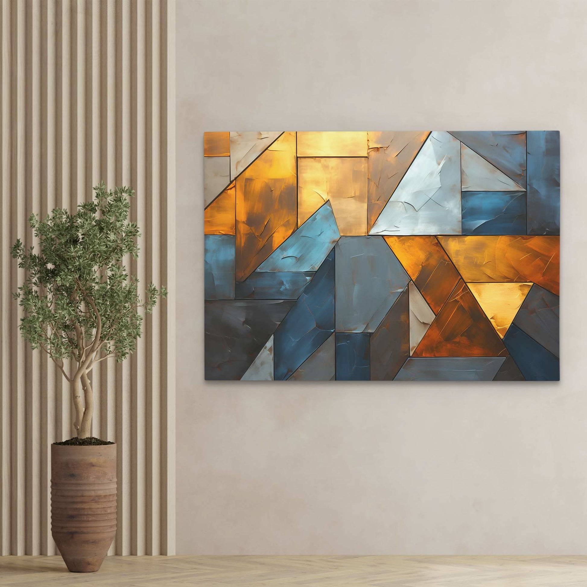 Golden Shade - Horizontal Art for Bathroom