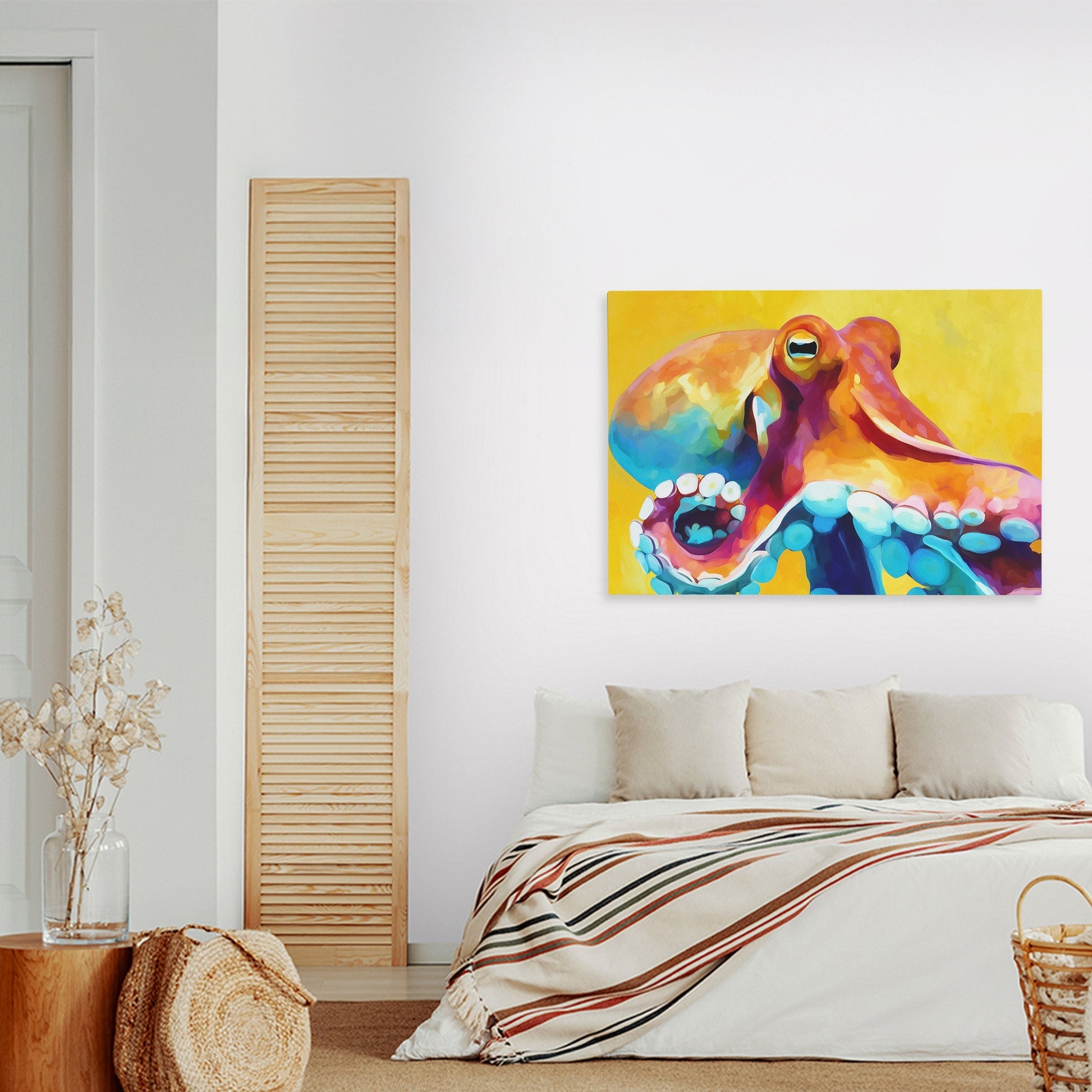 Golden Tentacle Symphony - Luxury Wall Art