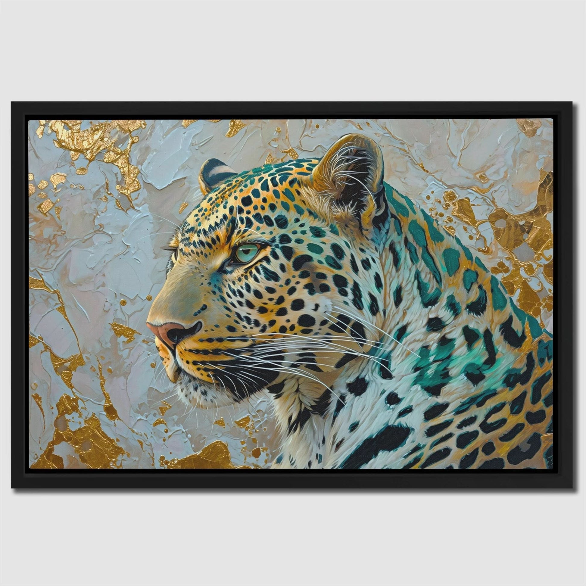 Golden Tundra Leopard - Framed Art Print