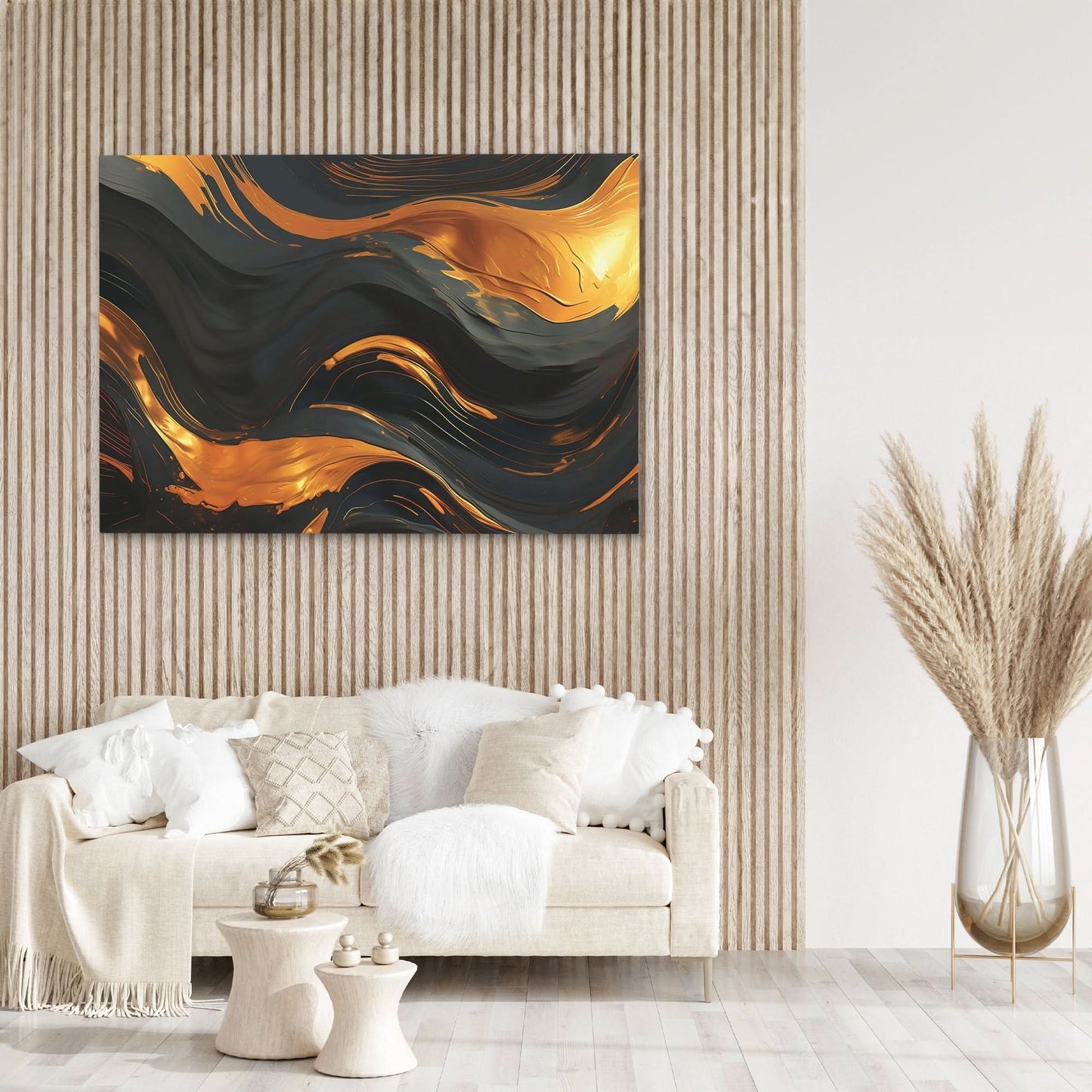 Golden Vortex - Wall Art for Hallway