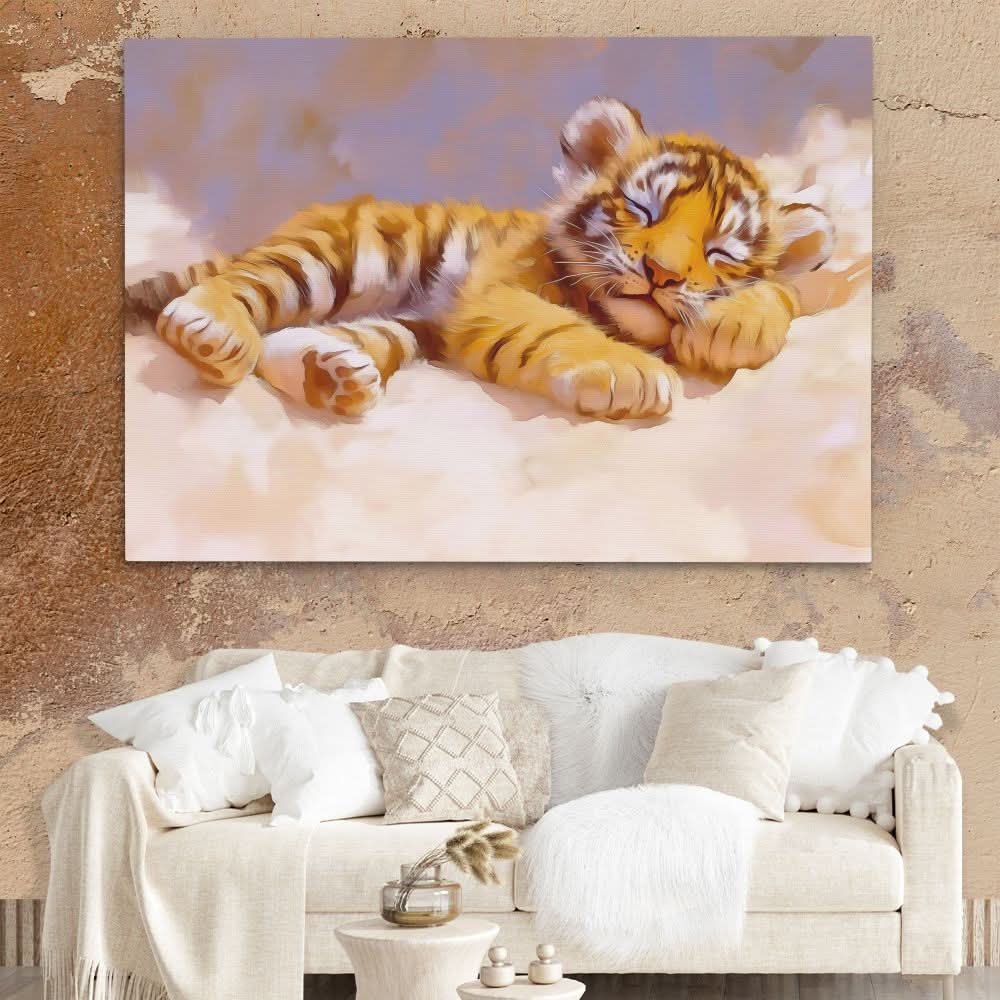 Golden Whiskers - Animals Art for Hallway