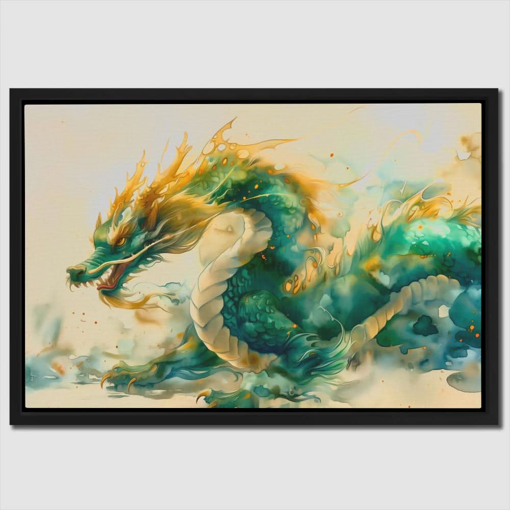 Golden Whisper - Dragon Art for Hallway