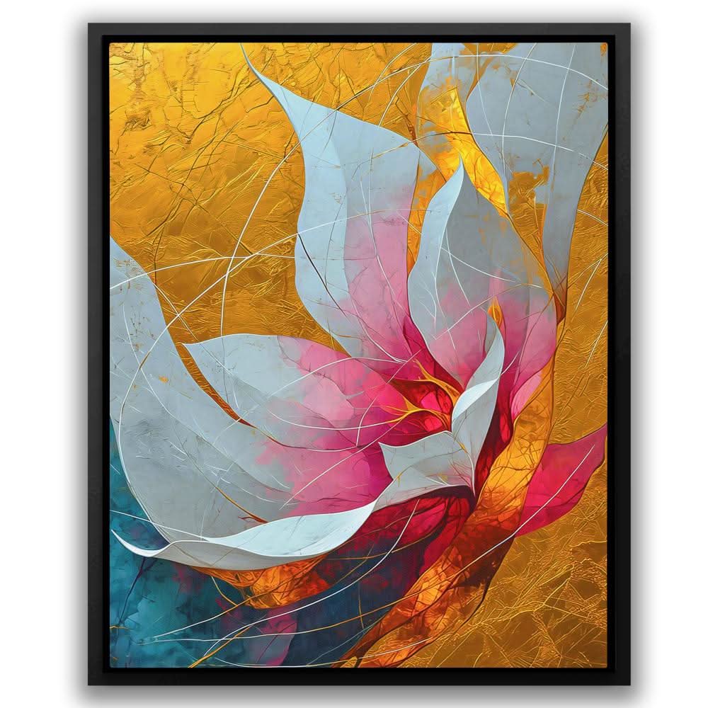 Goldleaf Bloom - Large Canvas Print