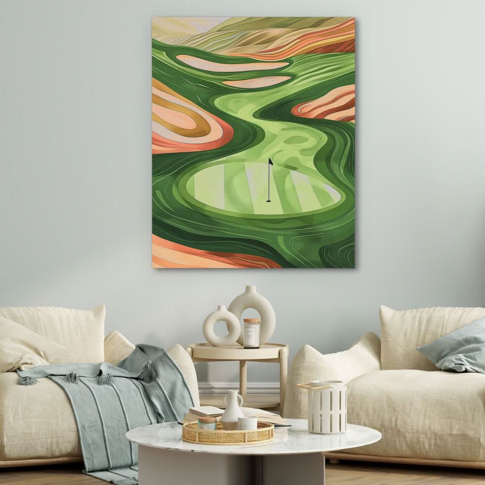 Golf Course Vista - Golf Art for Home Office