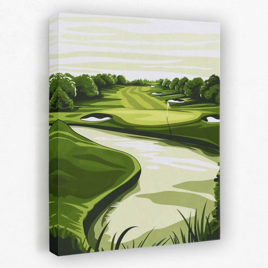 Golfing Retreat - Golf Canvas Wall Art