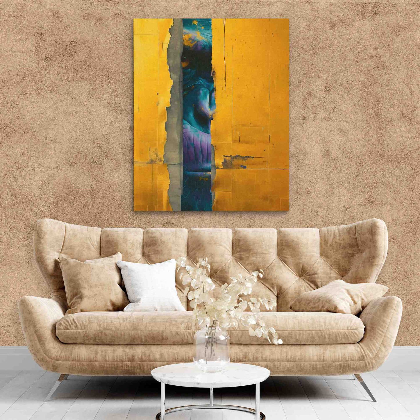 Gorilla Gold - Abstract Gold Canvas Wall Art
