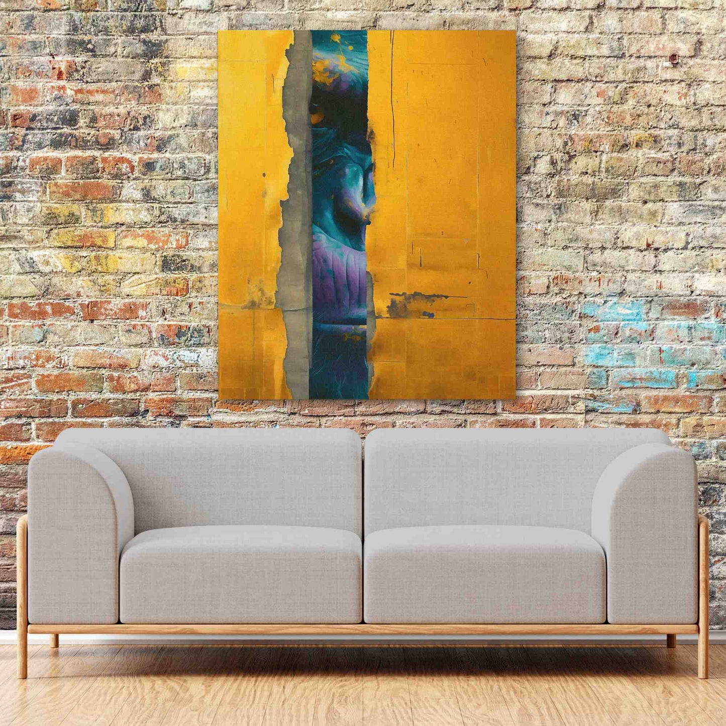 Gorilla Gold - Large Abstract Canvas Print