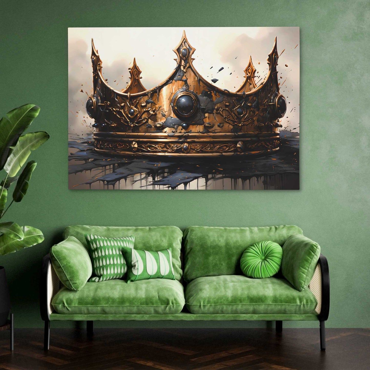 Gothic Gold - Large Canvas Print